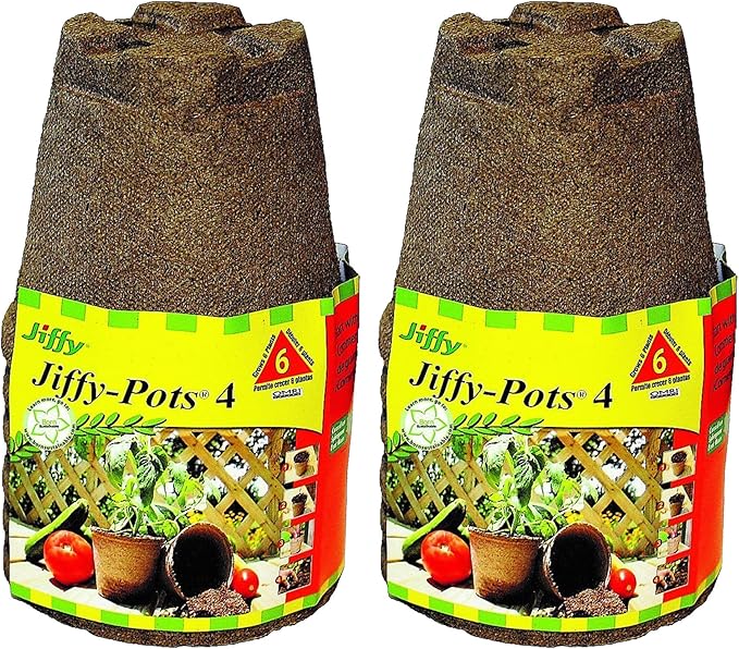 Jiffy Pots 4" Round (12 Pack)