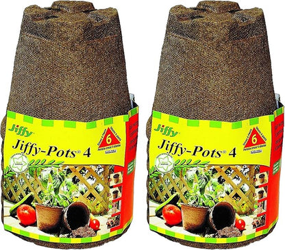 Jiffy Pots 4" Round (12 Pack)