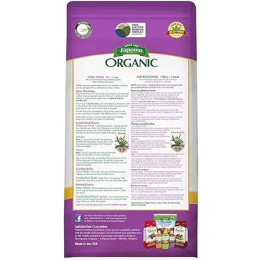 Espoma Organic Azalea-Tone 4-3-4 Natural & Organic Fertilizer and Plant Food for All Flowering Evergreen Shrubs. 4 lb. Bag. Use for Planting & Feeding to Promote Growth & Blooming - Pack of 2