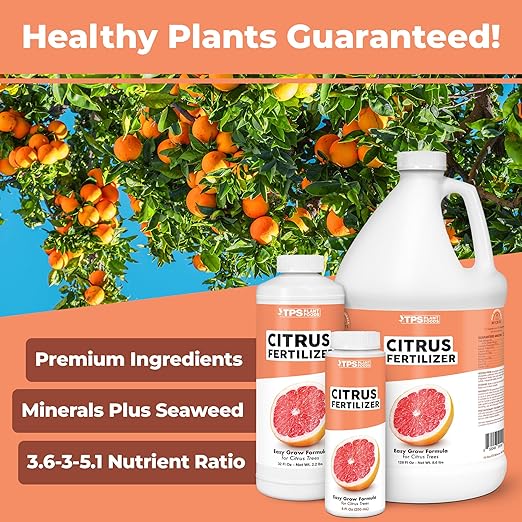 Citrus Fertilizer – Liquid Citrus Tree Fertilizer & Plant Food for All Potted & Outdoor Tree Varieites, 32oz