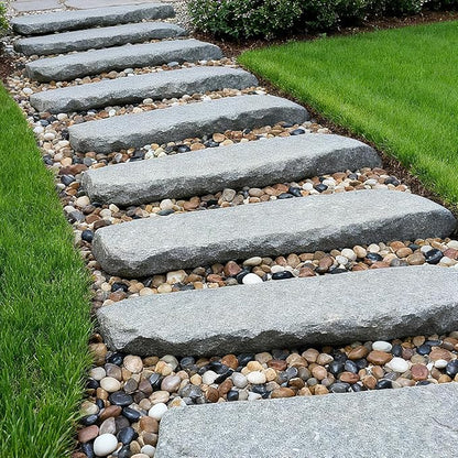 Onlyfire Natural Pebbles Decorative Natural Stones Mixed Aquarium Gravel River Rocks for Landscaping, Vase Filler, Fish Tank, 1.5"-2",15LB