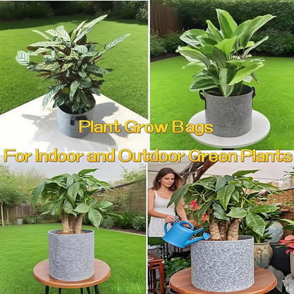 Grow Bags,Gallon Pot,Gallon Grow Bag,Fabric Plant Vegetable Pots,15-35 Gallon Nursery Pots,Deep Plant Pot, Gallon Grow Bags with Handles,3pcs (35 Gallon)