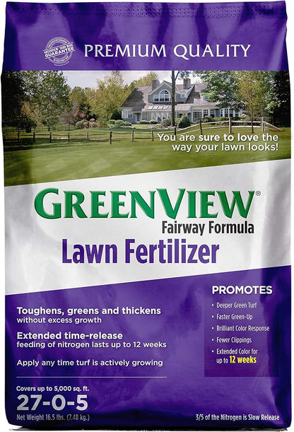 GreenView Fairway Formula Lawn Fertilizer - 16.5 lb. Bag - Covers 5,000 sq. ft.
