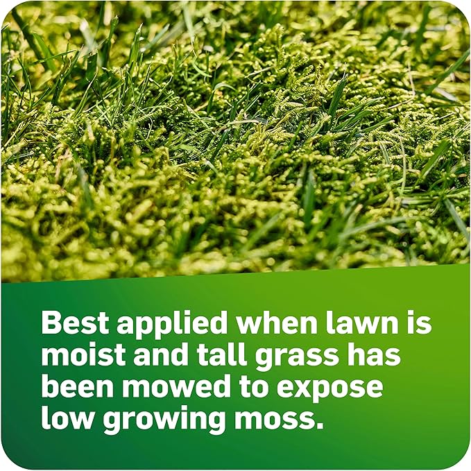 Scotts MossEx, Moss Killer for Lawns, Easy-To-Use Shaker Jug, Contains Fertilizer to Green Grass, 4.59 lbs.