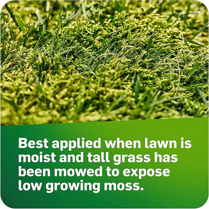 Scotts MossEx, Moss Killer for Lawns, Easy-To-Use Shaker Jug, Contains Fertilizer to Green Grass, 4.59 lbs.