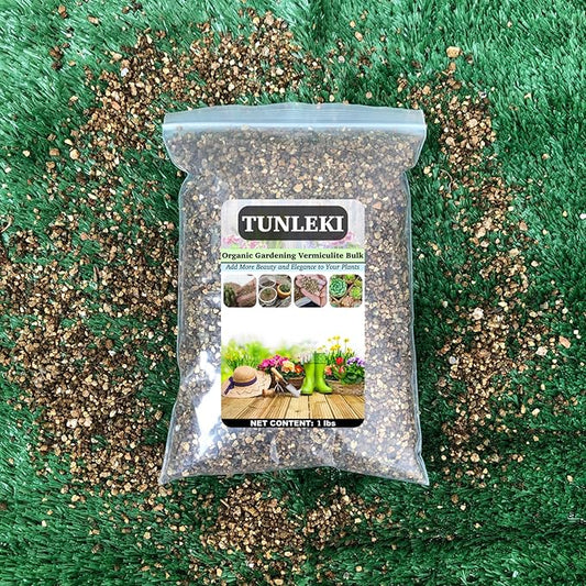 1lbs/2lbs Horticultural Vermiculite Bulk,Organic Vermiculite for Plants,Hydroponics, Terrariums, Orchids, Mushroom Or Reptile Habitats (2lb)