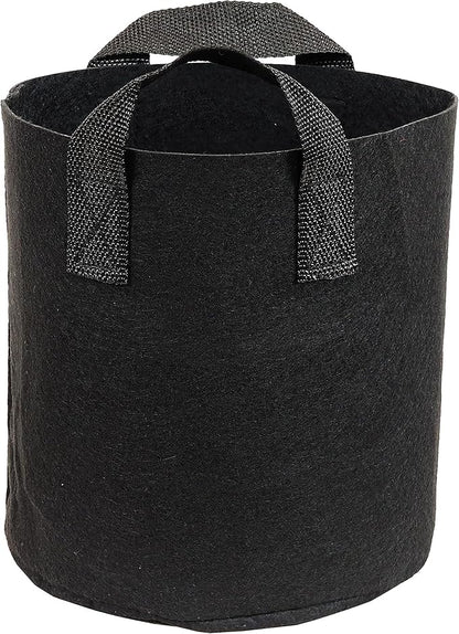 Sunnydaze 1-Pack 2-Gallon Garden Grow Bags for Vegetables - 300 GSM Non-Woven Polypropylene Felt Fabric Flower Pots and Planters with Handles - Single Gardening Container