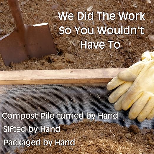 Horse Poop, 100% Natural Aged Unpasteurized Composted Manure and Sifted Premium Garden Soil Amendment for Plants, Compost Tea and Mushroom Substrate
