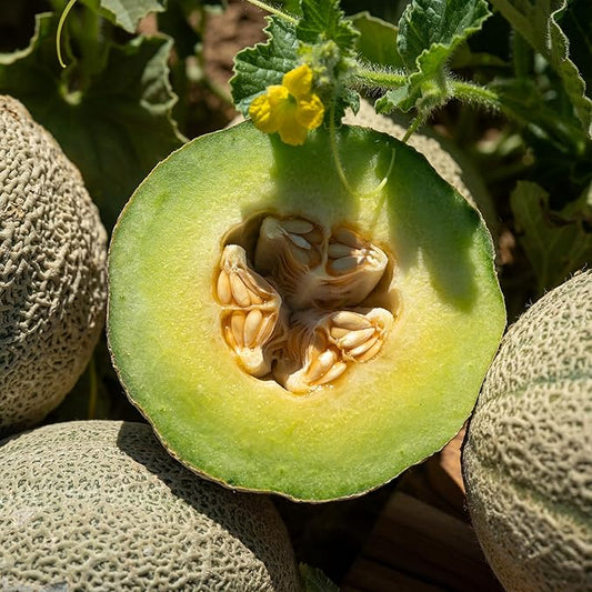 Plant Good Seed Organic Ice Cream Melon Seeds - Pack of 35, Heirloom Seeds for Planting Fruit, Vegetables - Gardening Supplies, Vegetable Garden - Non-GMO, Open Pollinated, from USA
