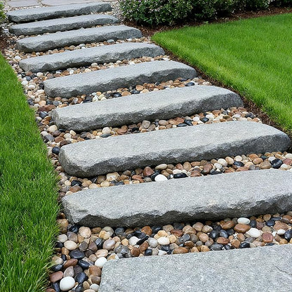 Onlyfire 10lb Polished Pebbles, 1.5"-2" Natural Decorative Mixed Color River Rocks Aquarium Gravel Stones for Landscaping, Indoor Plants, Vase, Succulent, Fish Tank