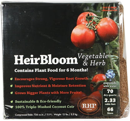 SuperMoss (01101 HeirBloom Vegetable & Herb Soil with Fertilizer, Small Bale (2.33 ft3)