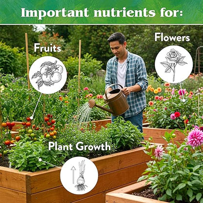 Down To Earth All Natural Fertilizers Organic Acid Mix - Plant Food for Blueberries, Raspberries, Azaleas and Rhododendrons 4-3-6, 1 lb