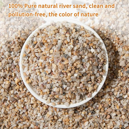 2lb Mixed Sand Rocks Pebbles Pumice Potting Soil Amendment Succulent Cactus Bonsai Gritty Rock Decorative Gravel for Succulents, Bonsai, Vase Fillers,Terrarium Plants