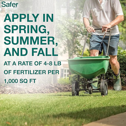 Safer Brand Lawn Restore Natural Lawn Fertilizer - 9335SR - Non-Burning Fertilizer - 9-0-2 NPK - Use for Healthy Grass - Covers up to 5,000 Sq Ft