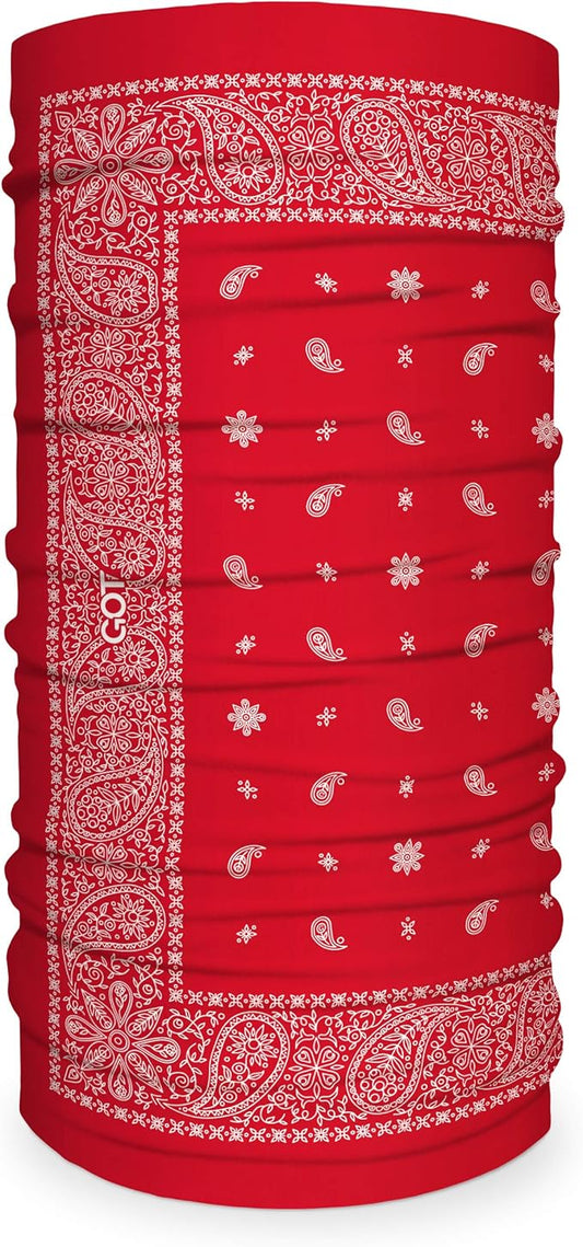 GOT Sports Tube Bandana - Neck Gaiter for Women Men, Face Mask, Neck Wrap, Head Scarf, Curly Hair Sleep Protection