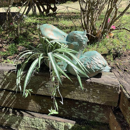 Homestyles 18 in. Pelican Planter and Shell Holder Beach Collectible Statue