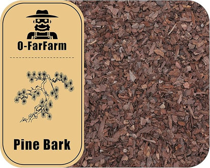 Orchid Bark for Plants, Organic Pine Bark for Proper Root Development for Phalaenopsis, Cattleyas, Dendrobiums, Oncidiums, Paphiopedilums and More(4qt, Small(4-8mm))