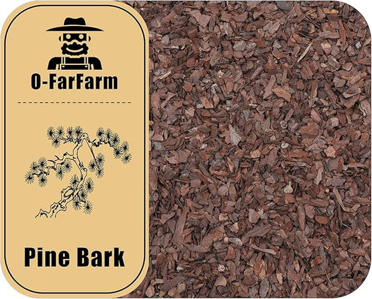 Orchid Bark for Plants, Organic Pine Bark for Proper Root Development for Phalaenopsis, Cattleyas, Dendrobiums, Oncidiums, Paphiopedilums and More(4qt, Small(4-8mm))