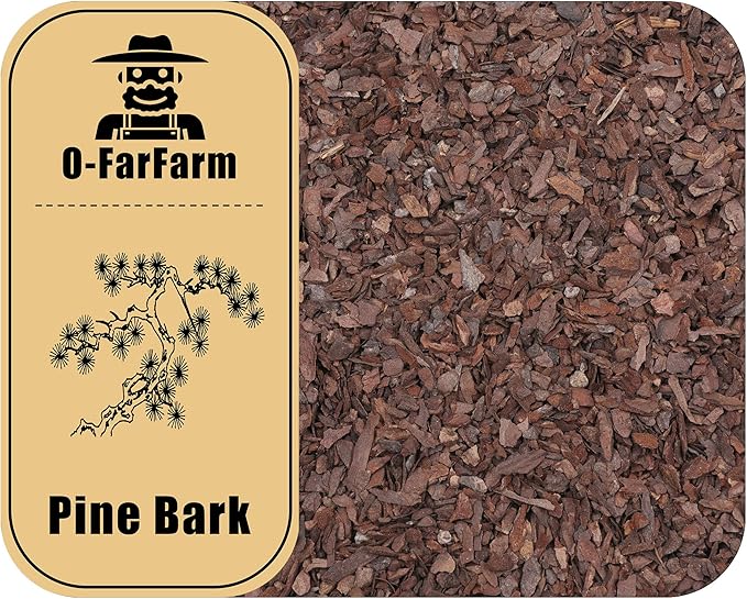 Orchid Bark for Plants, Organic Pine Bark for Proper Root Development for Phalaenopsis, Cattleyas, Dendrobiums, Oncidiums, Paphiopedilums and More (2qt, Small(4-8mm))