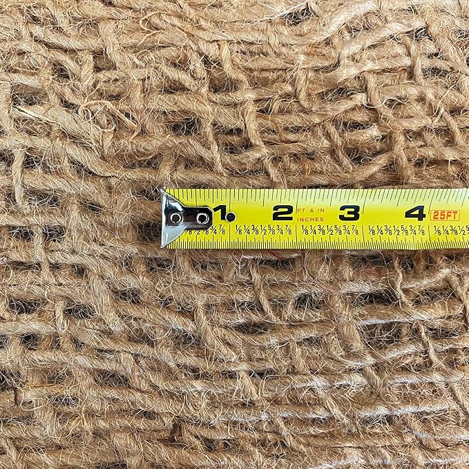 Agfabric Natural Jute Erosion Control 54''x150', Jute Netting Roll - 54 inch Wide x 150 Feet Long Soil Saver Mesh Blanket