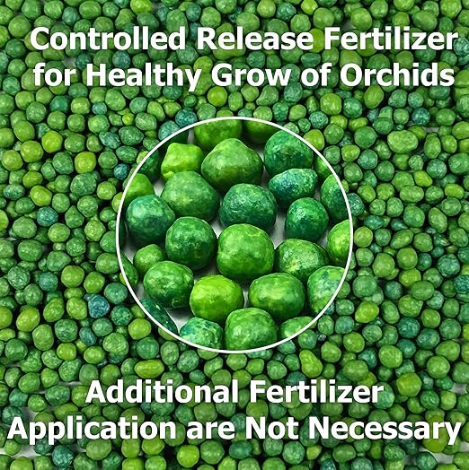Orchid Plant Food - Bloom Booster - Slow Release Fertilizer (6 Month),5 oz, 50+ Applications for All Orchid Types for Healthy Flower & Reblooms