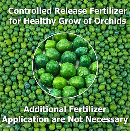 Orchid Plant Food - Bloom Booster - Slow Release Fertilizer (6 Month),5 oz, 50+ Applications for All Orchid Types for Healthy Flower & Reblooms