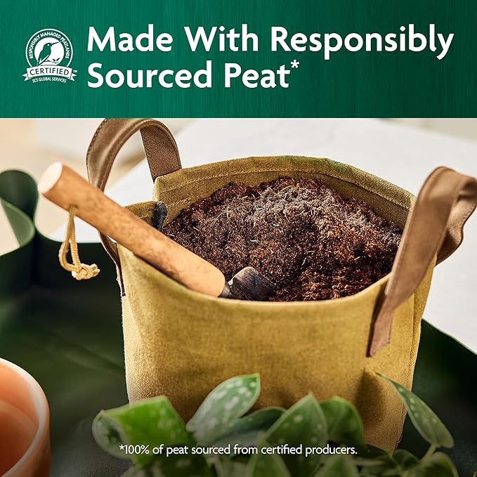 Miracle-GRO Organic Indoor Potting Mix, Protects Against Over and Under Watering, for Indoor Container Plants, Houseplants and Starter Plants, OMRI Listed, 16 qt.