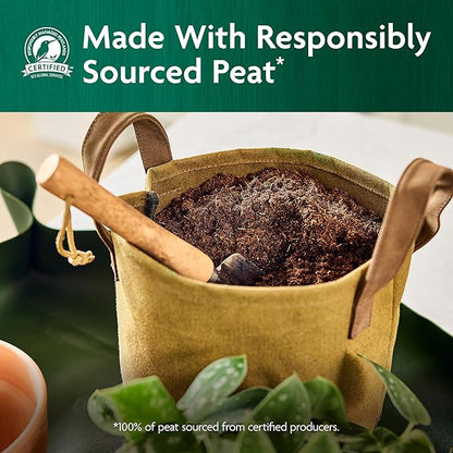 Miracle-GRO Organic Indoor Potting Mix, Protects Against Over and Under Watering, for Indoor Container Plants, Houseplants and Starter Plants, OMRI Listed, 16 qt.