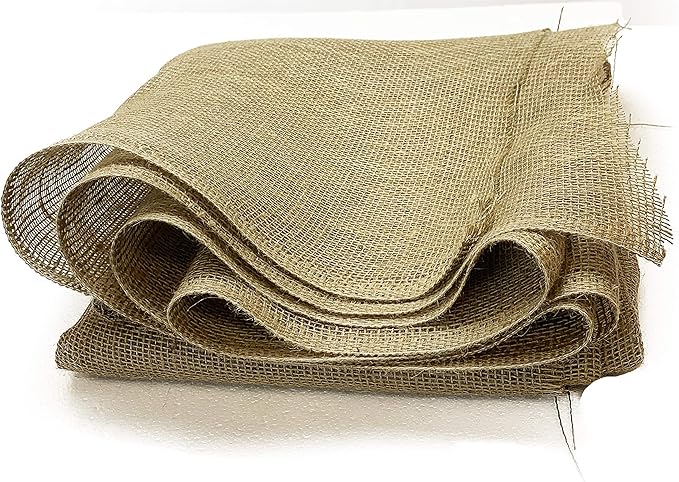 Jutemill 54 Inch X 15 Feet Gardening Supplies Burlap Liners, 68 SFT Lose Weave Jute-Burlap for Raised Bed, Seed Cover and Garden Blanket (54 Inch X 15 Feet, 54x15'L)