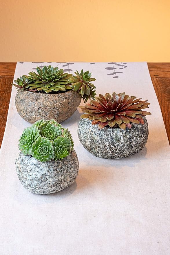 Karma Gifts River Stone Planter, Small