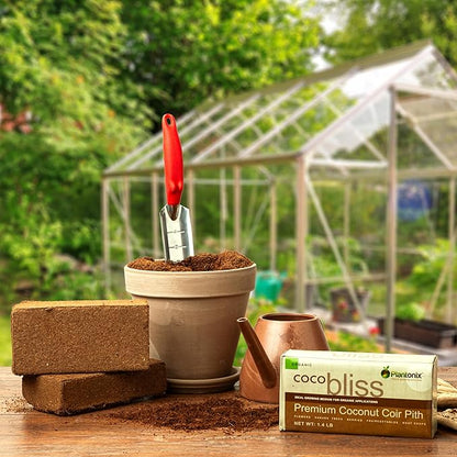 Coco Bliss Coco Coir Bricks (20-Pack, 650gm Bricks) - Organic Coco Coir for Plants - OMRI-Listed Coconut Coir for Plants - Coconut Coir Bricks - Coco Peat for Plants, Garden Soil, & Organic Mulch