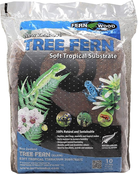 Fernwood Orchid Growing Medium and Reptile Substrate- Natural, Organic, Long Lasting | for Orchids and Other Epiphytes | Use in Terrariums and Vivariums | 10 Liters (9.1 U.S. Quarts)