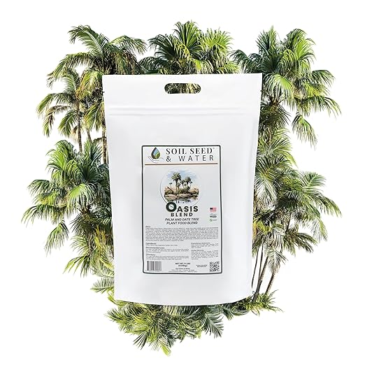 Soil Seed & Water Oasis Blend Organic Fertilizer for Palm & Date Trees – Soil Amendment for Tropical Landscapes - OMRI Listed Organic Fertilizer