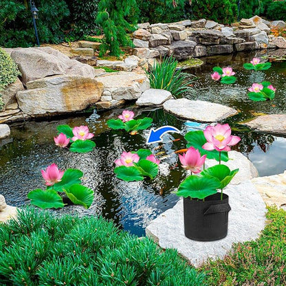 10Pack Lily Plant Pots for Pond, Aquatic Plant Pot, Durabl Breathe Reusable Fabric Pots for Aquatic Plants, Potato, Carrot, Onion, Flower