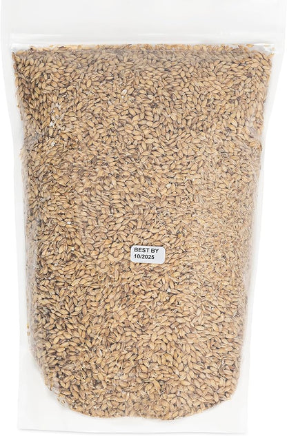 The Sprout House Barley Seed- Whole and unhulled, 5LB Certified Organic, Juice and Beer Brewing Malt, Microgreens Growing.