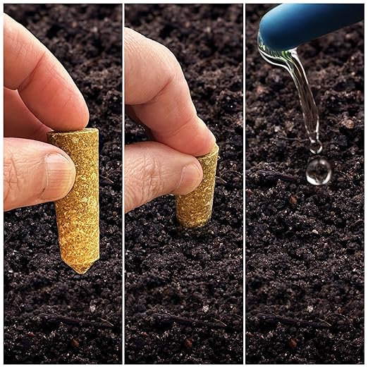 The Old Farmer's Almanac Tomato & Vegetable Plant Food Mini Spikes - NPK 6-4-6 for Continuous Feeding and Bountiful Harvests (12 Mini Plant Food Spikes)