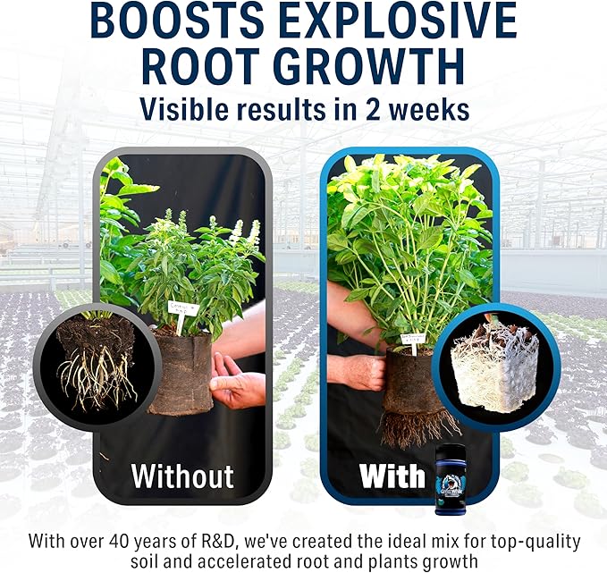 Great White Mycorrhizal Fungi, Beneficial Bacteria for Plant Growth, Root Stimulator, Concentrated 3-in-1 Formula by Plant Success (5 lb)