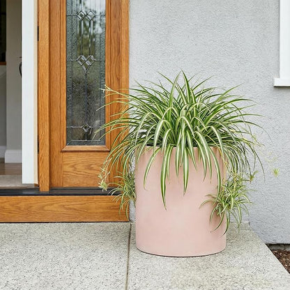 FaithLand Plant Pot 14 inch - Perfectly Fits Mid-Century Modern Plant Stand - Drainage Plug and Drainage Mesh Screen - Terracotta Color