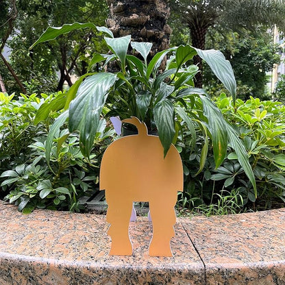 Light Of The City Dog Planter Plant Pot, Flower Pot Cactus Planter Pots for Outdoor Garden Decoration, Golden Retriever Plant Storage Container Holder Office Home Indoor Decor Gift for Dog Lovers