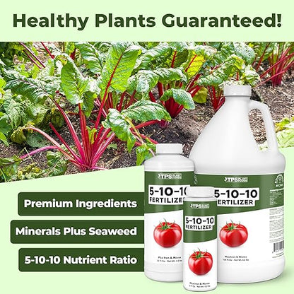 5-10-10 Fertilizer for Plants, Great for Root Vegetables, Tomatoes, and Flowers, Plant Fertilizer by TPS Plant Foods, 8oz (250ml)