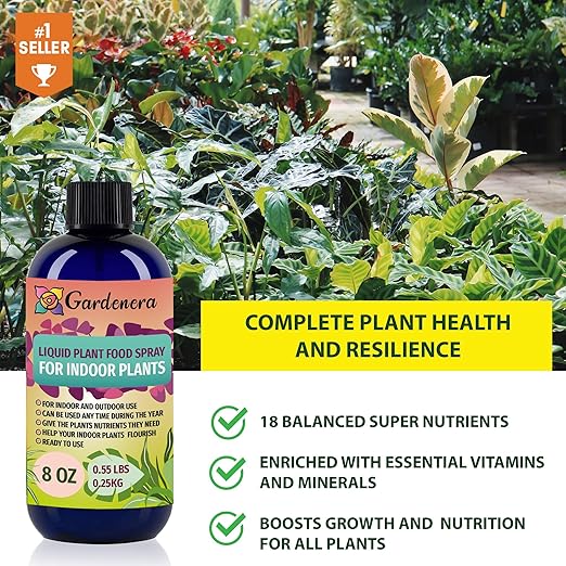 Gardenera Plant Growth Superfood for Olive Trees with 18 Essential Vitamins & Minerals - Organic Plant Food Fertilizer - Micro-Fungi and Bio-Organisms for Olive Tree Care & Growth Enhancement - 8oz