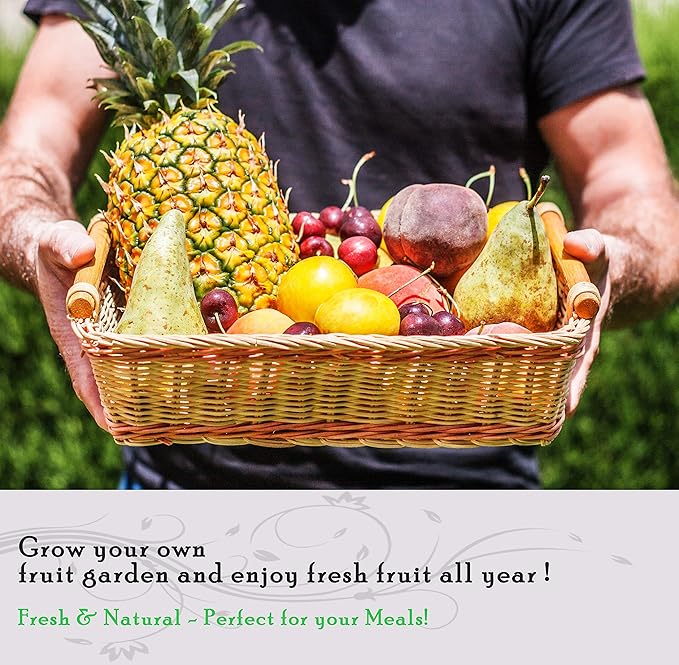 Heirloom Fruit Seeds - Survival Seeds. Cherry Tomatoes, Cantaloupe, Watermelon, Strawberries, Passion Fruit, Lemons, Raspberries, Grape 8 Different Varieties