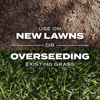 Scotts Turf Builder Rapid Grass Sun and Shade Mix, Combination Seed and Fertilizer, Grows Green Grass in Just Weeks, 2.4 lb.