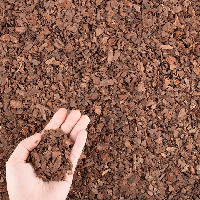 9 qt Organic Orchid Potting Bark -Natural Mulch for Potted Plants, Root Development of Orchid Plants and Garden Soil Amendment Mix