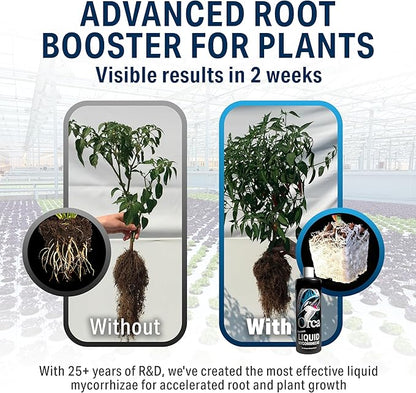 1 Gallon Orca Liquid Mycorrhizae for Plants - Mycorrhizal Fungi Root Stimulator and Booster - Enhance Plant Success with Microbes for Soil