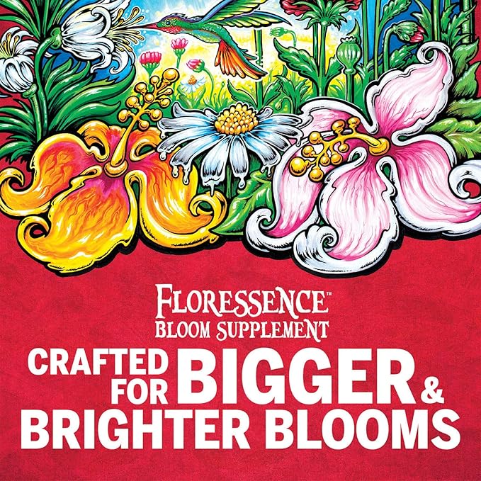 Mother Earth Floressence Bloom Supplement 1-1-1 Liquid Plant Supplement For Flowering And Fruiting Plants, Pint