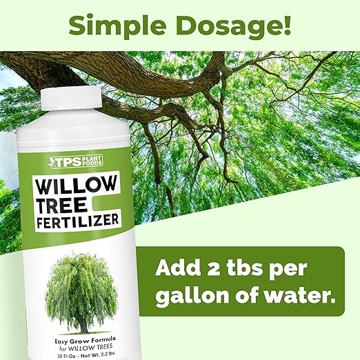 Willow Fertilizer for Willow Trees, Great for Weeping Willow, Corkscrew Willow, and Dappled Willow, Liquid Fertilizer by TPS Plant Foods, 32oz (1 Quart)
