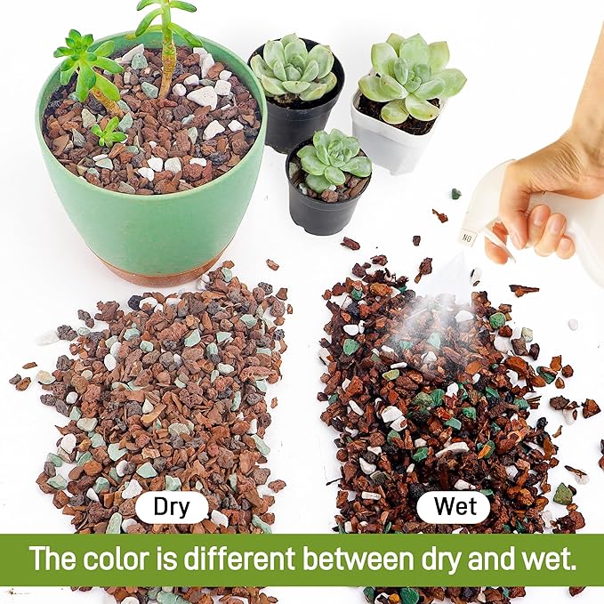 4 Quart Bonsai Soil Mix Lava, bark, Volcanic Rock, Green Zeolite and Perlite,Natural Organic Mix for Potted Plants