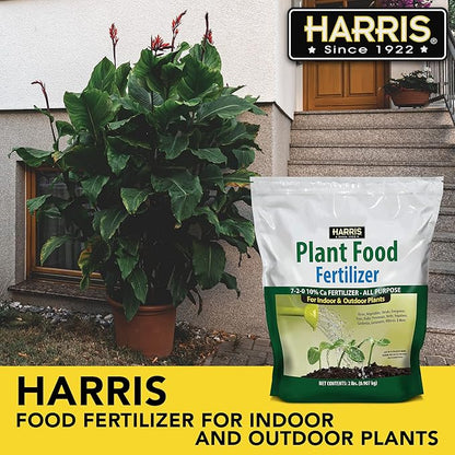 Harris Premium Plant Food Fertilizer, Promotes Vigorous Growth of Indoor and Outdoor Plants, 2lb