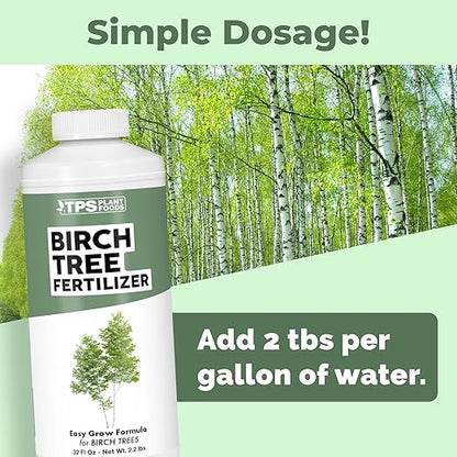Birch Tree Fertilizer for Birch Trees, Works Great for River Birch, Paper Birch, and Silver Birch, Liquid Fertilizer by TPS Plant Foods, 32 oz (1 Quart)